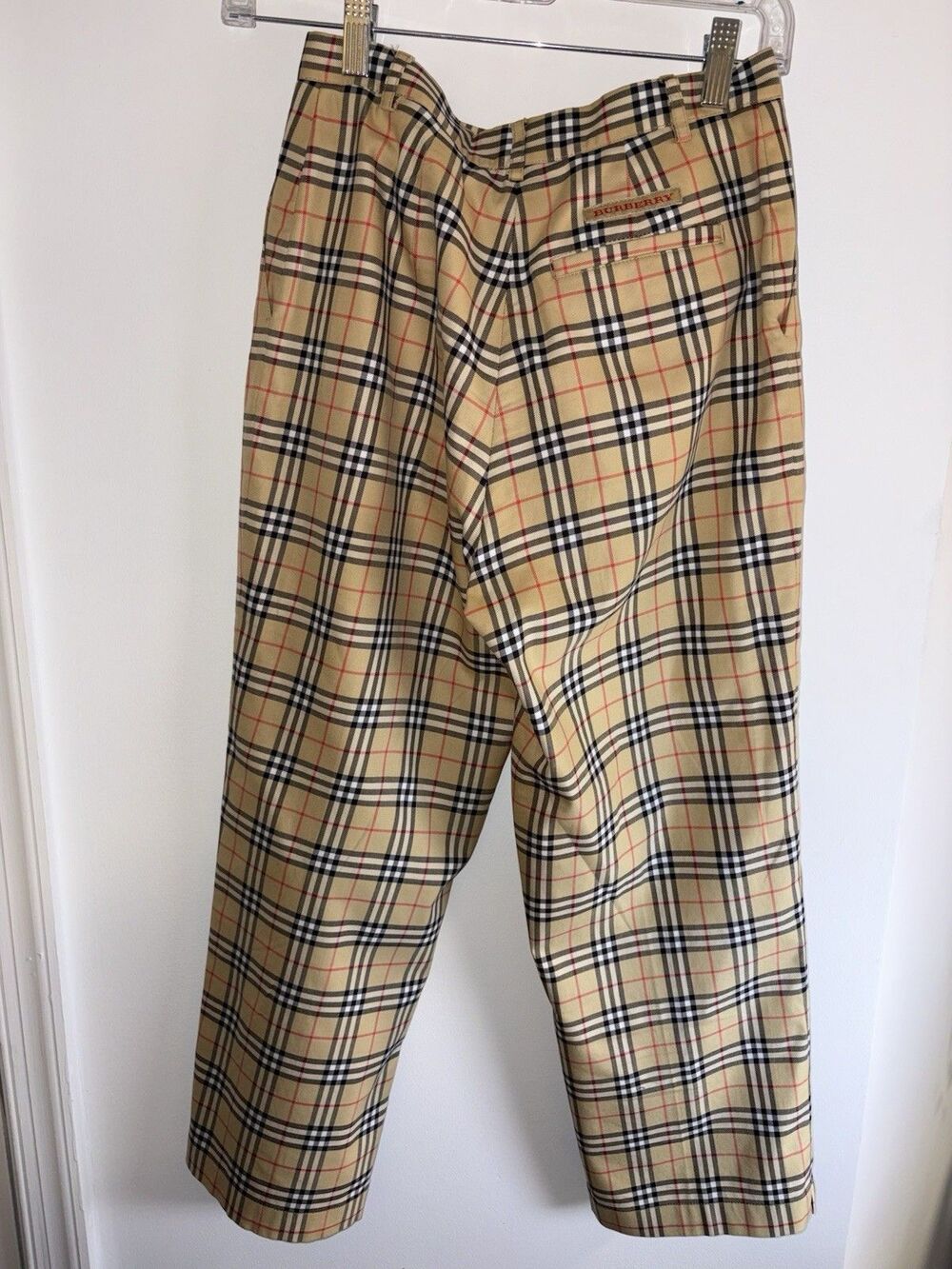 Burberry Women's Plaid Check Golf Pants - Size 4 - Picture 5 of 7